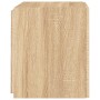 Muebles de TV pared luces LED 2 uds roble Sonoma 40,5x35x40 cm de , Muebles TV - Ref: Foro24-837251, Precio: 68,55 €, Descuen...