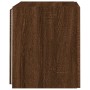 Mueble de TV de pared con luces LED marrón roble 40,5x35x40 cm de , Muebles TV - Ref: Foro24-837258, Precio: 42,98 €, Descuen...