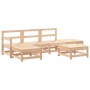 Juego de muebles de jardín 6 piezas madera maciza de pino de , Conjuntos de jardín - Ref: Foro24-3186536, Precio: 325,73 €, D...