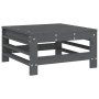 Mesa y taburetes altos jardín 6 pzas madera maciza de pino gris de , Conjuntos de jardín - Ref: Foro24-3186328, Precio: 376,1...