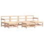 Juego de muebles de jardín 7 piezas madera maciza de pino de , Conjuntos de jardín - Ref: Foro24-3186368, Precio: 380,32 €, D...