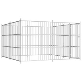 Perrera de exterior 300x300x185 cm de vidaXL, Casetas y cercados para perros - Ref: Foro24-144624, Precio: 783,38 €, Descuent...