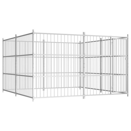 Perrera de exterior 300x300x185 cm de vidaXL, Casetas y cercados para perros - Ref: Foro24-144624, Precio: 783,38 €, Descuent...