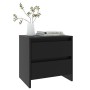Mesitas de noche 2 uds madera ingeniería negro 45x34,5x44,5 cm de vidaXL, Mesitas de noche - Ref: Foro24-809848, Precio: 74,5...