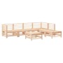 Juego de muebles de jardín 7 piezas madera maciza de pino de , Conjuntos de jardín - Ref: Foro24-3186438, Precio: 373,49 €, D...