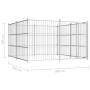 Perrera de exterior 300x300x185 cm de vidaXL, Casetas y cercados para perros - Ref: Foro24-144624, Precio: 783,38 €, Descuent...