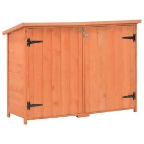Caseta de almacenamiento de jardín de madera 120x50x91 cm de vidaXL, Cobertizos - Ref: Foro24-170650, Precio: 207,38 €, Descu...