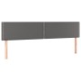 Cabeceros 2 unidades de cuero sintético gris 100x5x78/88 cm de , Cabeceros y pies de cama - Ref: Foro24-345996, Precio: 46,69...