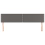 Cabeceros 2 unidades de cuero sintético gris 100x5x78/88 cm de , Cabeceros y pies de cama - Ref: Foro24-345996, Precio: 46,69...