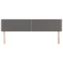 Headboards 2 units of gray synthetic leather 100x5x78/88 cm by , Headboards and footboards - Ref: Foro24-345996, Price: 45,96...