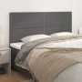 Cabeceros 4 unidades de cuero sintético gris 100x5x78/88 cm de , Cabeceros y pies de cama - Ref: Foro24-3116304, Precio: 93,7...