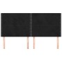 Cabeceros 4 unidades de terciopelo negro 80x5x78/88 cm de , Cabeceros y pies de cama - Ref: Foro24-3116248, Precio: 95,17 €, ...