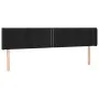 Kopfteil aus schwarzem Samt, 163 x 16 x 78/88 cm von , Kopf- und Fußteile - Ref: Foro24-3118684, Preis: 62,51 €, Rabatt: %