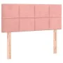 Rosa Samtkopfteil mit LED 80x5x78/88 cm von , Kopf- und Fußteile - Ref: Foro24-3121647, Preis: 43,56 €, Rabatt: %