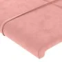 Rosa Samtkopfteil mit LED 80x5x78/88 cm von , Kopf- und Fußteile - Ref: Foro24-3121647, Preis: 43,56 €, Rabatt: %