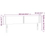 Cabecero con LED de terciopelo negro 163x16x78/88 cm de , Cabeceros y pies de cama - Ref: Foro24-3123152, Precio: 69,51 €, De...