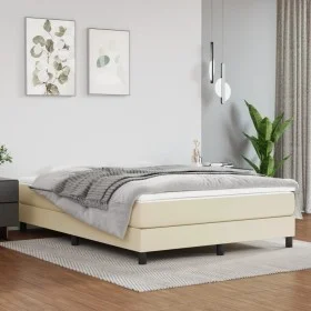 Cream synthetic leather pocket spring mattress 140x190x20cm by , Mattresses - Ref: Foro24-347784, Price: 234,85 €, Discount: %