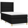 Cama box spring con colchón tela negro 80x200 cm de , Camas y somieres - Ref: Foro24-3131867, Precio: 296,37 €, Descuento: %