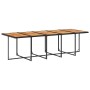 Set de comedor jardín 11 pzas con cojines ratán sintético negro en Conjuntos de jardín | Comprar online en Foru.es