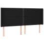 Cama box spring colchón y luces LED tela negro 160x200 cm de , Camas y somieres - Ref: Foro24-3138807, Precio: 581,80 €, Desc...