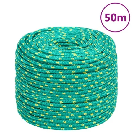 Cuerda de barco polipropileno verde 6 mm 50 m de , Sogas y cuerdas metálicas - Ref: Foro24-152709, Precio: 14,56 €, Descuento: %