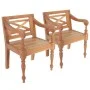 Sillas Batavia 2 unidades madera maciza de caoba marrón claro de , Sillas de comedor - Ref: Foro24-246964, Precio: 221,13 €, ...