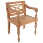 Sillas Batavia 2 unidades madera maciza de caoba marrón claro de , Sillas de comedor - Ref: Foro24-246964, Precio: 221,13 €, ...