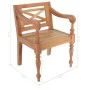 Sillas Batavia 2 unidades madera maciza de caoba marrón claro de , Sillas de comedor - Ref: Foro24-246964, Precio: 221,13 €, ...