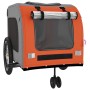 Remolque de bicicleta mascotas hierro tela Oxford naranja gris de , Cochecitos para mascotas - Ref: Foro24-93858, Precio: 132...