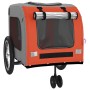 Remolque de bicicleta mascotas hierro tela Oxford naranja gris de , Cochecitos para mascotas - Ref: Foro24-93851, Precio: 108...