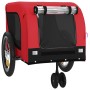 Remolque de bicicleta mascotas hierro tela Oxford rojo negro de , Cochecitos para mascotas - Ref: Foro24-94020, Precio: 109,3...