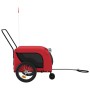 Remolque de bicicleta mascotas hierro tela Oxford rojo negro de , Cochecitos para mascotas - Ref: Foro24-94020, Precio: 109,3...