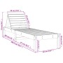 Tumbona de madera maciza douglas 199,5x60x74 cm de , Tumbonas - Ref: Foro24-825075, Precio: 107,30 €, Descuento: %