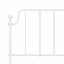 Estructura de cama de metal con cabecero blanco 180x200 cm de , Camas y somieres - Ref: Foro24-373940, Precio: 113,62 €, Desc...