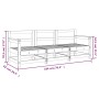 Juego de muebles jardín 3 pzas madera maciza pino marrón miel de , Sofás modulares de exterior - Ref: Foro24-825530, Precio: ...