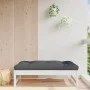 Solid white pine garden stool 120x80 cm by , Modular outdoor sofas - Ref: Foro24-825710, Price: 101,88 €, Discount: %