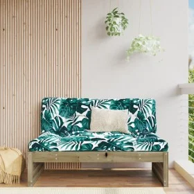 Sofá central de jardín madera de pino impregnada 120x80 cm de , Sofás modulares de exterior - Ref: Foro24-825750, Precio: 110...