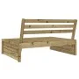 Sofá central de jardín madera de pino impregnada 120x80 cm de , Sofás modulares de exterior - Ref: Foro24-825750, Precio: 110...