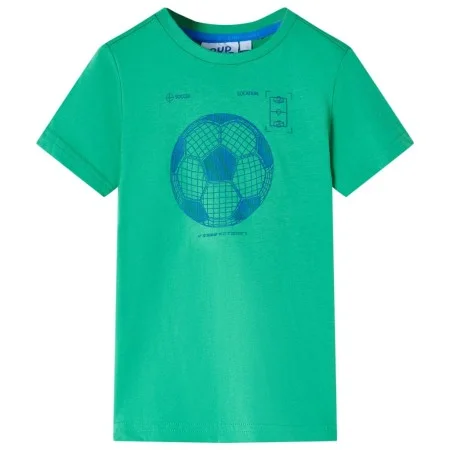 Camiseta infantil verde neón 128 de , Camisetas para niños - Ref: Foro24-11647, Precio: 7,93 €, Descuento: %