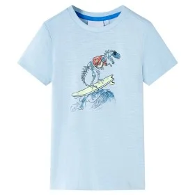 Light blue children's t-shirt size 116 by , Kids T-shirts - Ref: Foro24-12561, Price: 7,93 €, Discount: %