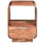 Mesita de noche con cajón madera maciza de sheesham 40x30x50 cm de vidaXL, Mesitas de noche - Ref: Foro24-243952, Precio: 138...
