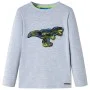 Camiseta infantil de manga larga gris melange 116 de , Camisetas para niños - Ref: Foro24-13261, Precio: 8,59 €, Descuento: %