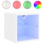Mueble de TV de pared con luces LED blanco 30x28,5x30 cm de , Muebles TV - Ref: Foro24-836973, Precio: 27,23 €, Descuento: %