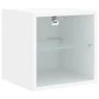 Mueble de TV de pared con luces LED blanco 30x28,5x30 cm de , Muebles TV - Ref: Foro24-836973, Precio: 26,90 €, Descuento: %
