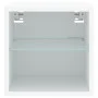 Mueble de TV de pared con luces LED blanco 30x28,5x30 cm de , Muebles TV - Ref: Foro24-836973, Precio: 26,90 €, Descuento: %
