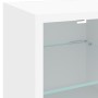 Mueble de TV de pared con luces LED blanco 30x28,5x30 cm de , Muebles TV - Ref: Foro24-836973, Precio: 27,23 €, Descuento: %