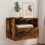 Mueble de pared TV madera ingeniería roble ahumado 40x30x30 cm de , Muebles TV - Ref: Foro24-836848, Precio: 27,70 €, Descuen...
