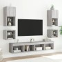 Muebles TV de pared luces LED 2 uds gris Sonoma 30x28,5x30 cm de , Muebles TV - Ref: Foro24-836984, Precio: 40,17 €, Descuent...
