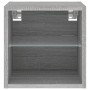 Muebles TV de pared luces LED 2 uds gris Sonoma 30x28,5x30 cm de , Muebles TV - Ref: Foro24-836984, Precio: 40,17 €, Descuent...