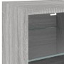 Muebles TV de pared luces LED 2 uds gris Sonoma 30x28,5x30 cm de , Muebles TV - Ref: Foro24-836984, Precio: 40,17 €, Descuent...